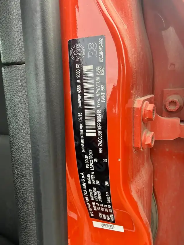 2015 Jeep Renegade LATITTUDE *ONLY FOR PARTS* in Auto Body Parts in Regina - Image 8