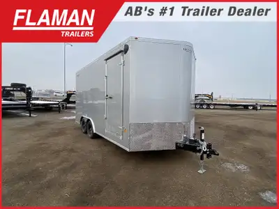 2026 ROYAL 8'X18' ENCLOSED CARGO TRAILER Color: Silver Width: 8' Length: 16' Straight Wall + 2' V-no...
