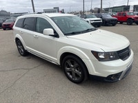 Recent Arrival! 2015 Dodge Journey Crossroad Pearl White Tri-Coat AWD, 2nd Row 40/60 Tilt 'N Slide S... (image 2)