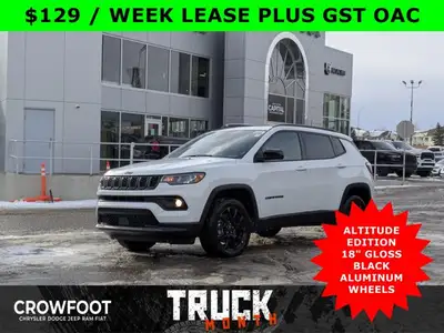 60M lease, 24,000km / year @ 6.48% OAC, 0 DOWN. This Jeep Compass has a dependable Intercooled Turbo...