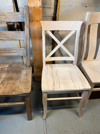 New,  Modern X Back Chairs  From Provenance Harvest Tables
