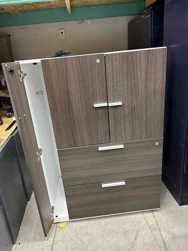 Teknion Storage with 2 Drawer Filing Cabinet with Coat Hanger!62863278462211121