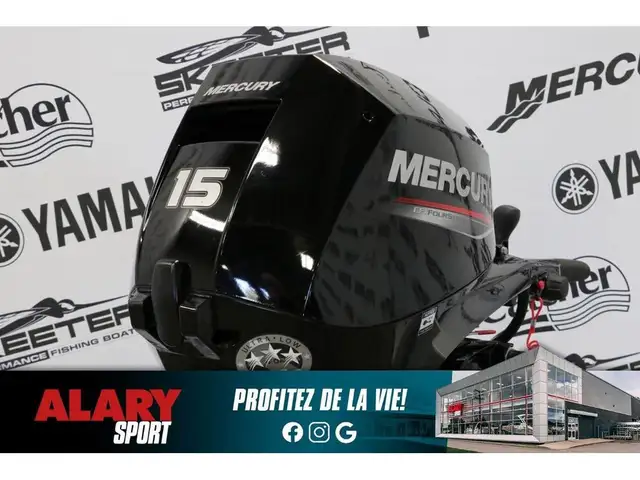 2022 Mercury 15ELH A DEMARREUR ELECTRIQUE,PIED LONG (20 POUCES) in Powerboats & Motorboats in Laurentides - Image 2