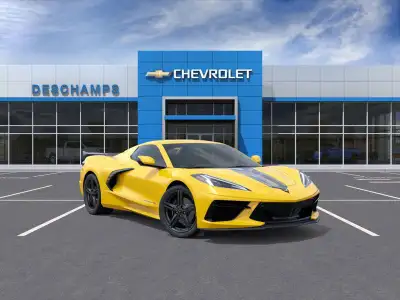 Cette Chevrolet Corvette 2026 est neuve et prête à faire tourner les têtes avec sa carrosserie jaune...