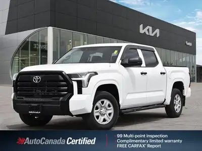 Power through any season or terrain in this 2024 Toyota Tundra SR Crew Cab Pickup. Equipped with a r...