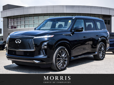 MINERAL BLACK | RARE FIND WITH ULTRA-LOW KM's! Check out this rare 2025 Infiniti QX80 AUTOGRAPH AWD...