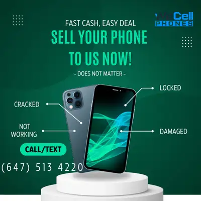 SELL US YOUR BROKEN/LOCKED/CRACKED/DAMAGED PHONES FOR CASH, View more