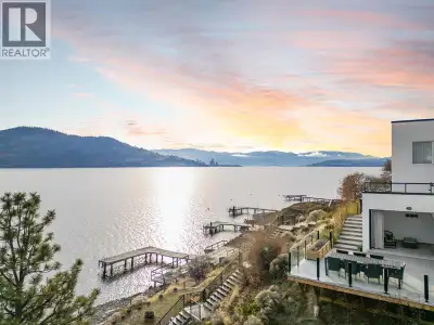 A rare opportunity to own an architectural gem on Okanagan Lake. Welcome to 15 Traders Cove Road. Th...
