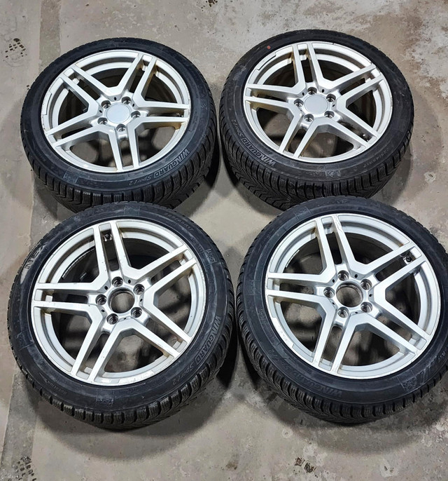 Mercedes C-Class Winter Tire Package 225/45/17 | Silver Rims in Tires & Rims in Markham / York Region