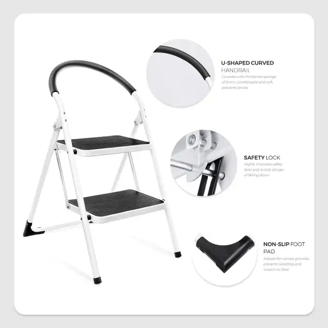NEW 2 STEP 34" FOLDING STEP LADDER 813549 in Ladders & Scaffolding in Saskatoon - Image 6