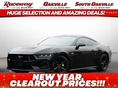 2024 Ford Mustang GT Manual transmission Black exterior with black interior LOW kms NO accidents rep...