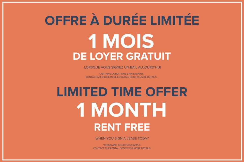 Place Du Boulevard Apartments - Bachelor available for Rent dans Locations longue durée  à Ville de Montréal