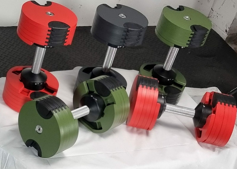 Authentic Nuobell 80lb & 50lb . Rated 1 dumbbells Exercise Equipment