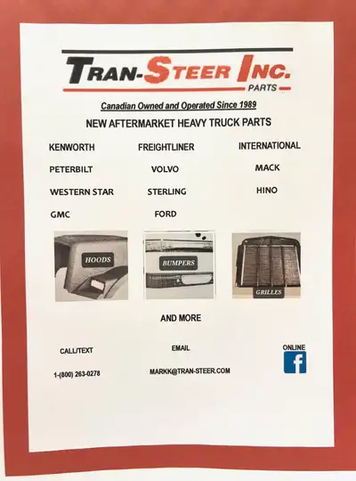 BRAND NEW AFTERMARKET FIBERGLASS HOODS FOR ALL TRUCKS CALL MARK AT 1-800-263-0278 STARTING AT $3995....