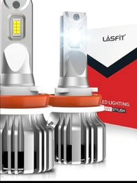 2023 New LASFIT H11 LED Bulbs, 50W 5000LM 6000K Cool White, 1:1