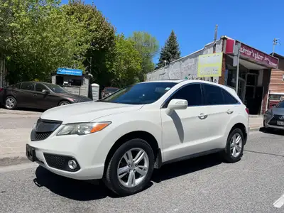 2013 ACURA RDX TECK PACKAGE JUST ARRIVED, 5DR, 3.5L, ALL WHEEL DRIVE, WHITE EXTERIOR, ON BLACK LEATH...