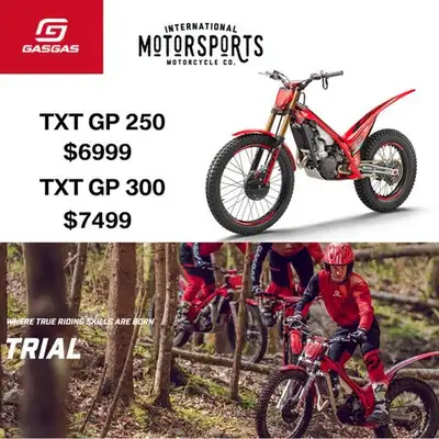2025 GASGAS EX 300 $9,999 2-stroke torque, XC chassis, ready to rip. Limited units. Trials legends i...