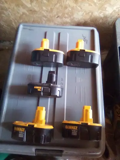 Dewalt 18 volt batteries..4..$40 for all., View more