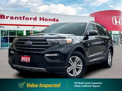 Powerfully efficient with its 2.3L I-4 EcoBoost engine, this 2023 Ford Explorer XLT in sleek Black d...
