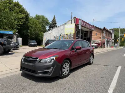 2016 SUBARU IMPREZA HATHCBACK ONE OWNER JUST ARRIVED, 5DR, 4CYL, 5 SPEED, RED EXT, 4CYL. 2.0L, PWR S...