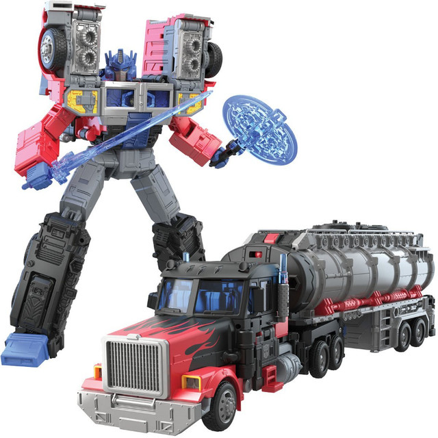 Transformers Generations Legacy Leader Laser Optimus Prime in Toys & Games in Calgary