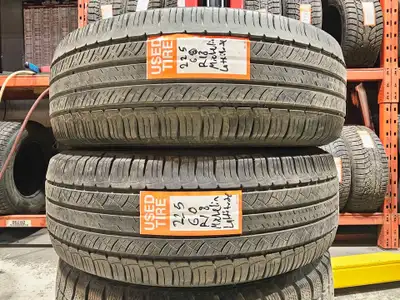 A pair of good used P225/60R18 Michelin Latitude Tour HP install and balance $200 Loose purchase $80...