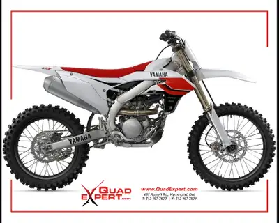 2026 Yamaha YZ 250F 70th Anniversary Edition -White and Red Lighter, sharper handling, with an advan...