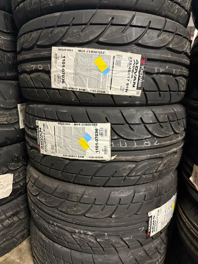 225/45R17 YOKOHAMA NEOVA AD07 SUMMER TIRES ! FULL SET PRICE! in Tires & Rims in Markham / York Region - Image 2