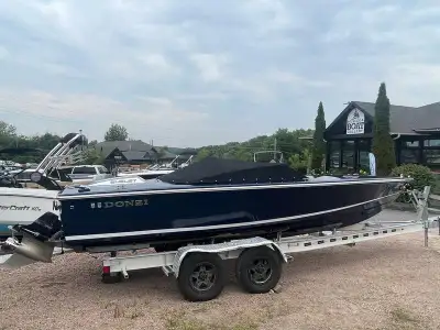 Low Hours. Bravo XR Drive, Cover, Merc 8.2 thru hull exhaust, trim tabs. Upgraded Stereo. Stainless...