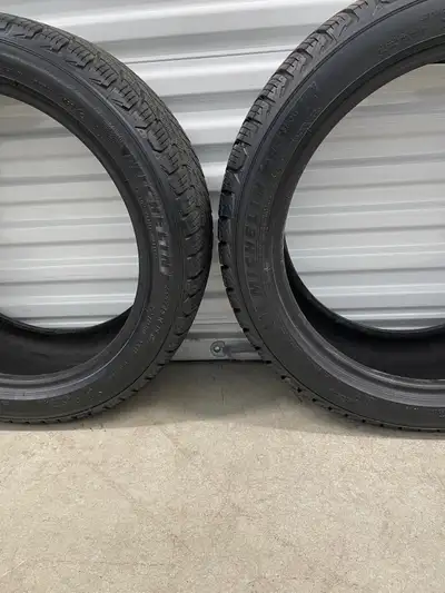 Pair2: 235/45R18 98H XL MICHELIN X-Ice Snow. FIRM $340: Two Used Winter Tires. FIRM Tires Tread Dept...