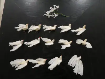 20 White Birds for your Christmas Tree, View more