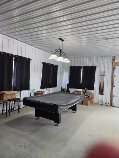 Pool Table and light, View more