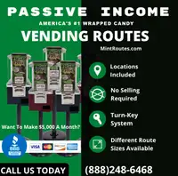 Vending Machine Business - Passive Income - Locations Include