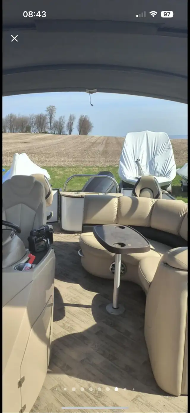 2018 Manitou 24 ENCORE PONTON 3 QUILLES DE LUXE, AVEC DEUX MOTEU in Powerboats & Motorboats in Lac-Saint-Jean - Image 8