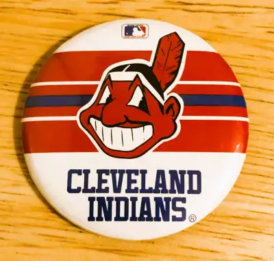 PHOTO 1 & 2: ~Vintage MLB Cleveland Indians 2.5” Pinback Button Badge. Find all our Listings from ov...