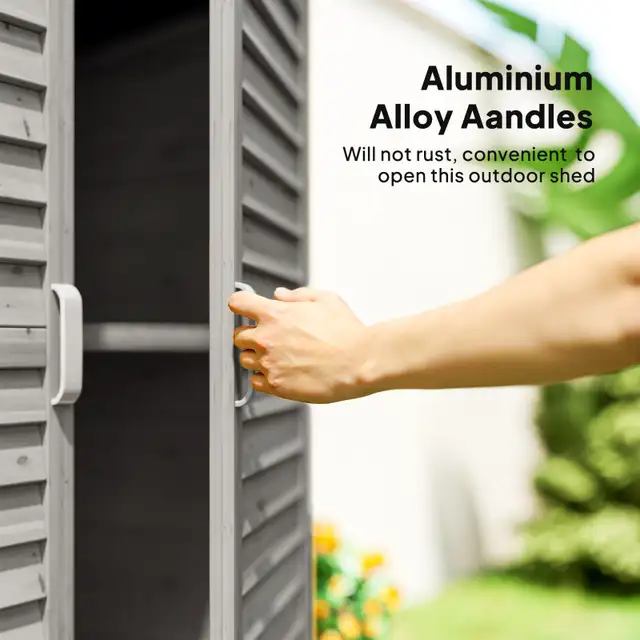 Wooden Garden Storage Shed Kit Wood Garage Tool Organisation Cab in Patio & Garden Furniture in City of Toronto - Image 7