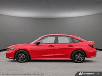 The 2025 Honda Civic Sedan Hybrid Sport eCVT is a standout choice with its vibrant red exterior and... (image 2)