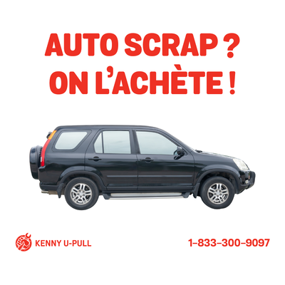 Vendez votre voiture scrap à Drummondville ! Vous avez un vieux véhicule, une voiture accidentée, en...