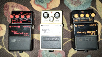 Rare 1980's MIJ Boss pedals-SD-1, MZ-2, HM-2+KHDK- Dark Blood