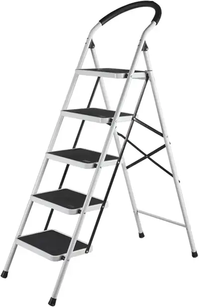 NEW 5 STEP 63" FOLDING STEP LADDER 814546, View more