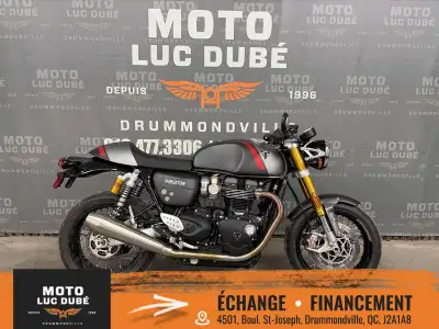 2020 Triumph Thruxton RS Triumph Thruxton RS 2020 SEULEMENT 7 655 KM FREINS ABS SUSPENSION OHLINS FR...