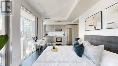 bright and cozy studio in the heart of Toronto, High Floor West Facing Unit With A Lot of Sunlight....