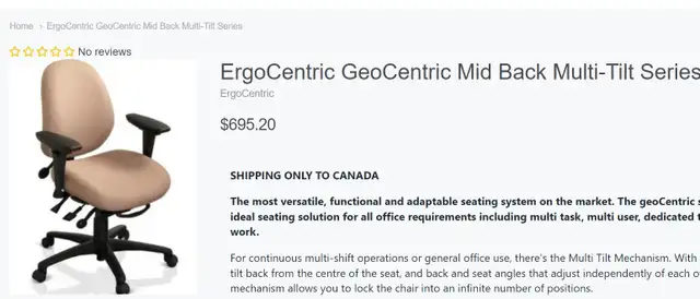 ErgoCentric GeoCentric Mid Back Multi-Tilt Series Chair-Call us!62863735238657124