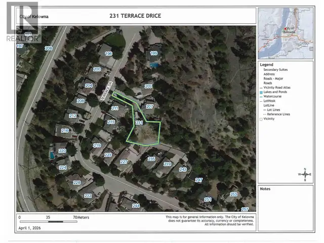 231 Terrace Drive Kelowna, British Columbia in Land for Sale in Penticton - Image 3