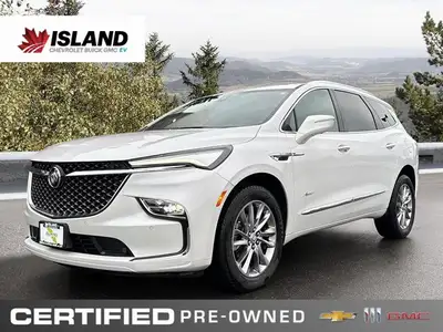The 2023 Buick Enclave Avenir, in stunning White Frost Tricoat with opulent Ebony leather and refine...