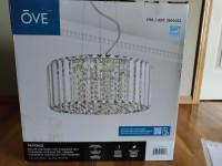 OVE Decors Patience LED Chandelier in Chrome with Crystal Accent
