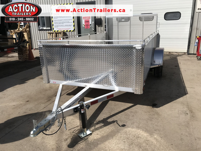 ACTION SERIES 6 X 12 SINGLE AXLE ALL ALUMINUM UTILITY TRAILER WITH ALUMINUM WHEELS! FLEXIBLE FINANCE...
