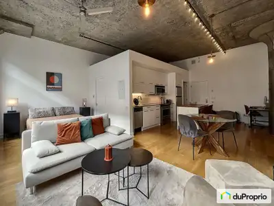 Au 3ème étage, condo dans les Lofts Impérial clé en main avec luminosité abondante, hauts plafonds (...