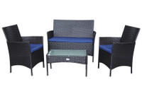 Patio Furniture Outdoor 4 pcs set Balcony Condo Apartment