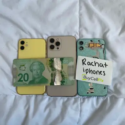 ⭐R'ACHAT IPHONE⭐ TOUT CONDITION - BRISER - UTILISER - NEUF, View more